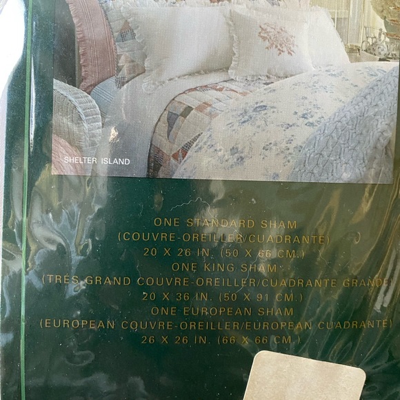 Ralph Lauren Ruffled One Standard Sham Shelter Island White Ruffle detail - Picture 7 of 11